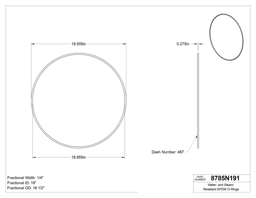 Technical drawing - 8785N191